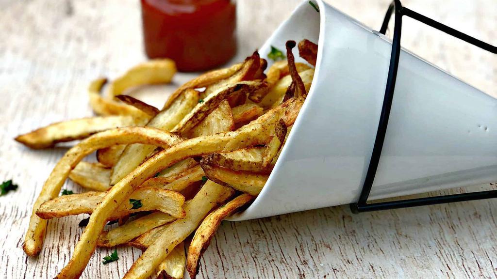 Fries · SERVED WITH KETCHUP.