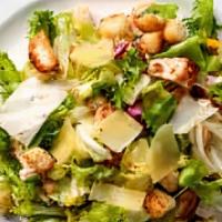 Classic Caesar Salad · Italian classic recipe with crisp romaine lettuce, parmesan cheese and crunchy croutons. Ser...