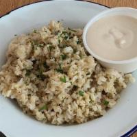 Brown Rice · Brown Basmati Rice, Lemon Juice, Parsley, Greek Seasoning