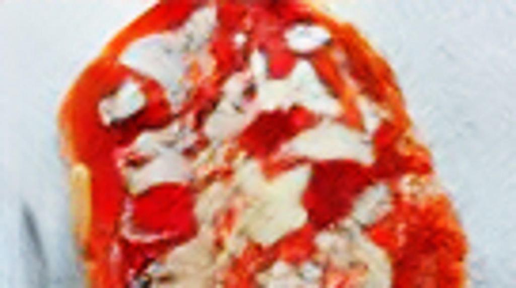 Picante Baby · Tomato, chorizo, mozzarella, parmesan, romano, asiago