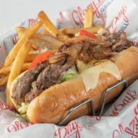 Glory Days® Cheesesteak · Our version of the Philly classic. Thinly sliced grilled steak, grilled onions, lettuce, tom...
