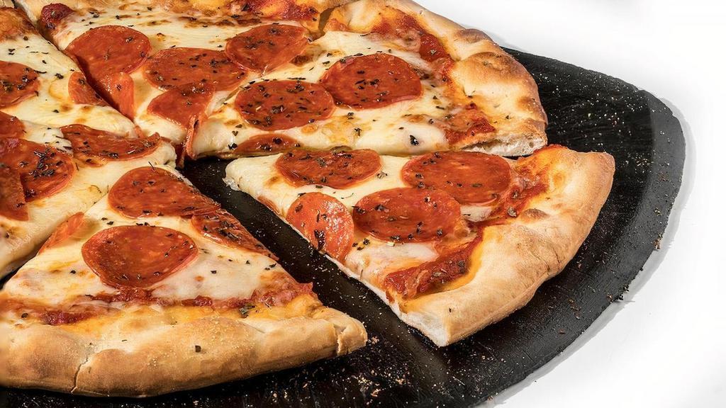 Pepperoni Pizza · Marinara, mozzarella and pepperoni.