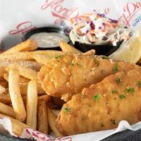 Fabulous Fish Fry · Yuengling beer battered fish served with coleslaw, choice of sides, and tartar sauce.. Calor...