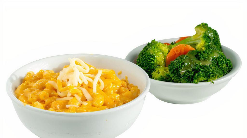 Homemade Macaroni & Cheese · Extra Cheesy! Served with a side.  Calories calculated based  on a side of seasonal vegetables.