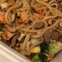 House Yaki Udon
 · Stir-fried. Chicken, beef, and shrimp.