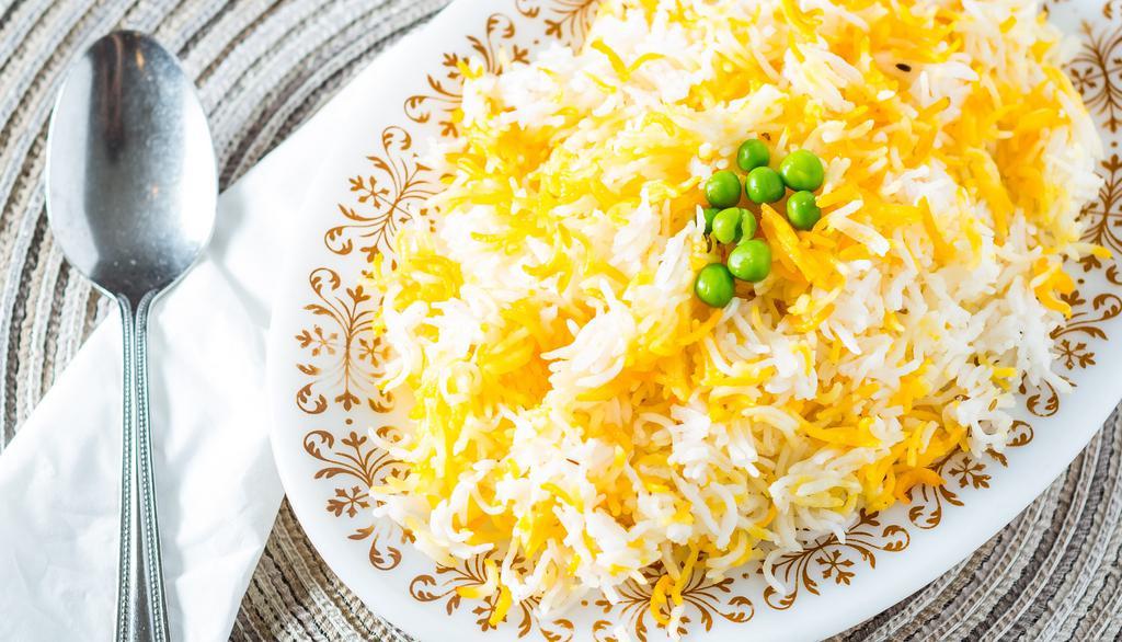 Basmati Rice Plate · Aromatic rice with dash of ghee or butter.