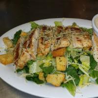 Grilled Chicken Salad · Grilled chicken breast on bed of caesar or mixed greens salad.