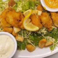 Shrimp Salad · Jumbo shrimp on tossed Caesar or mixed greens salad