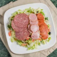 Antipasto · House salad with ham, salami, pepperoni and cheese.