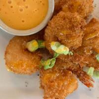 Dynamite Shrimp(5) · Shrimp dipped in a light batter and fired with homemade Thai sweet mayo