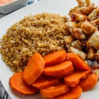 Chicken Hibachi Lunch · Served with fried rice, sweet carrots