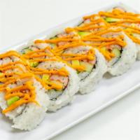 Spicy California (8 Oz / 227 G) · Contains wheat, fish, shellfish, and eggs. Crab stick, avocado, cucumber, rice, seaweed, ses...