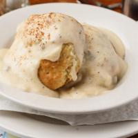 1 Biscuit & Gravy · 2 Honey Butter Biscuits smothered in our Homemade Sausage gravy & sprinkled with our signatu...