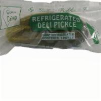 Dill Pickle · Individually packaged whole dill pickle with no added juice or mess. Score one for awesome!