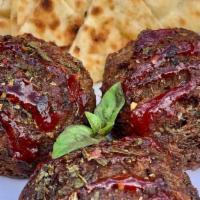 Side Of Meatballs · Three pieces, with pita bread.