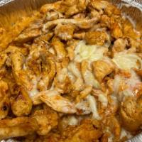 Acp Dinner · Choice of chicken, steak, mixed or steak chicken and shrimp, a bed of rice and nacho cheese.