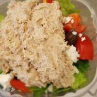 Greek Salad (Large) · Lettuce, Onion, Tomatoes, Feta, Kalamata Olives and Pepperoncinni Peppers.