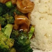 Shrimp With Broccoli  · 