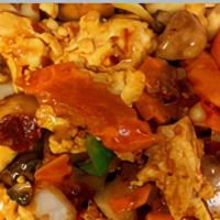 Kung Pao Chicken · Served with choice of rice. Hot and spicy.