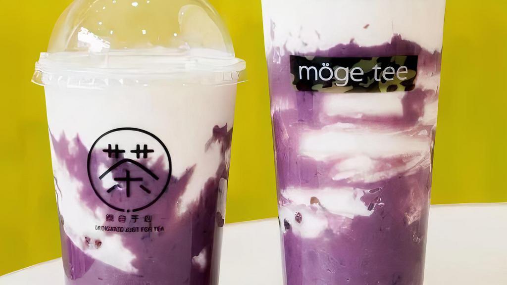 Purple Yam Bubble Milk / Milk Tea / 紫薯珍珠脏脏奶 (鲜奶/奶茶) · Comes with boba