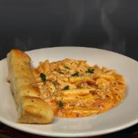 Penne Alla Vodka · Penne noodles with Our Special Homemade Vodka sauce. with Chicken Add $2.00. with Shrimp add...