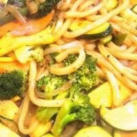 Spicy Udon Vegetable Noodles · 