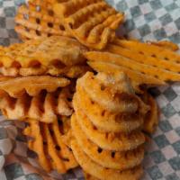 Sweet Potato Fries · Delicious Sweet Potato Waffle Fries
