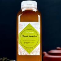Classic Unsweetened Jasmine Tea · Our drinks include Honey Jasmine, Lemon Jasmine, Strawberry Jasmine, Orange Jasmine, and Cla...