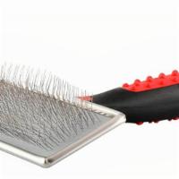 Slicker Brush Non-Slip Handle · Ideal for fine, delicate coats.



Finer, dense-set bristles
Non-slip finger and thumb rests...