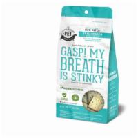 The Granville Island Pet Treatery Dog - My Breath Stinks · 8.47oz

Delicious and healthy bites for dogs that are rich in flavonoids, terpenoids and phe...