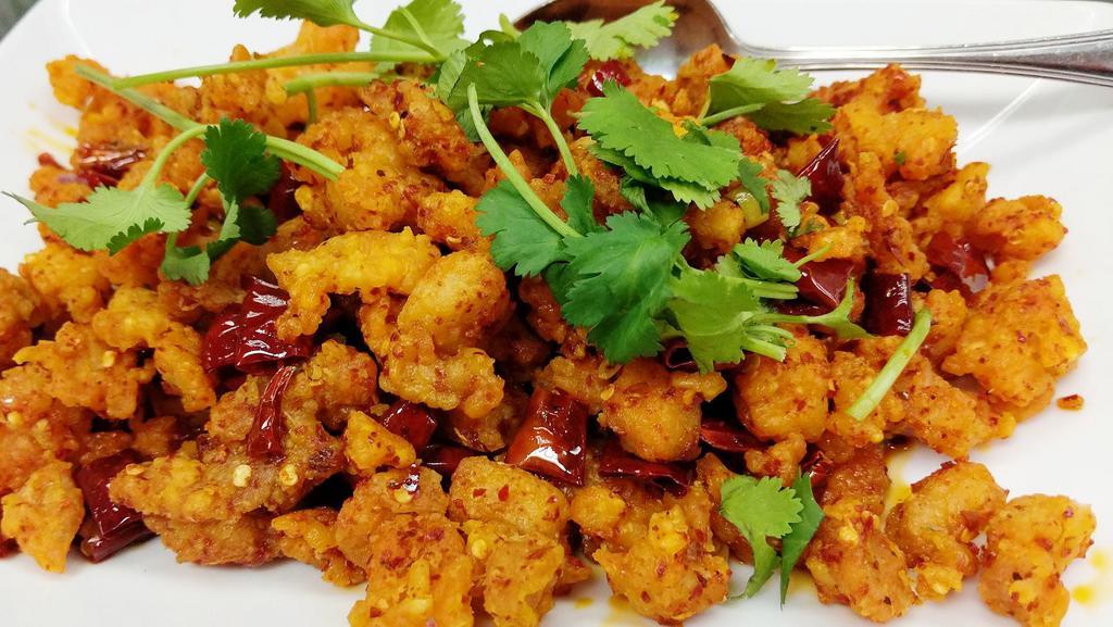 Chili-Fried Diced Chicken(重庆辣子鸡) · Crispy spicy without veggie