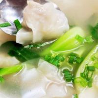 Wonton In Chicken Broth(上汤馄饨) · Chinese dumpling that comes with filling.