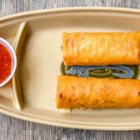 Vegetable Spring Rolls · 2 pieces of Traditional Vegetable Spring Rolls.