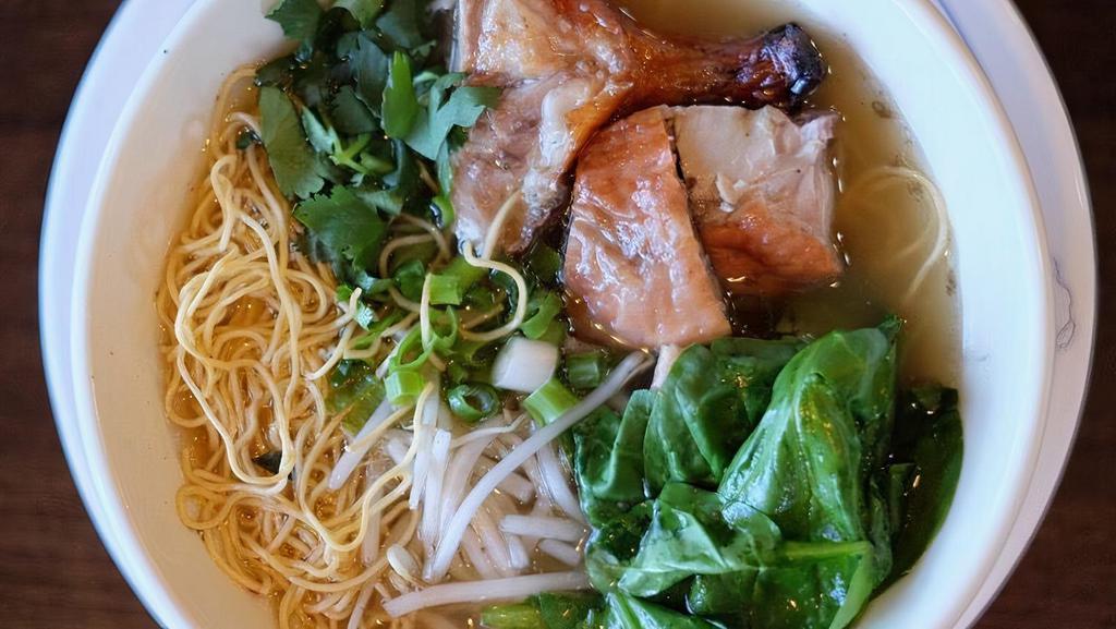 Duck Noodle · Noodle with roast duck in soup.