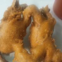 1 Pair Of Regular Fried Crab · 2 Hard Crabs cleaned and paired together, dipped in our famous batter and fried to a golden ...