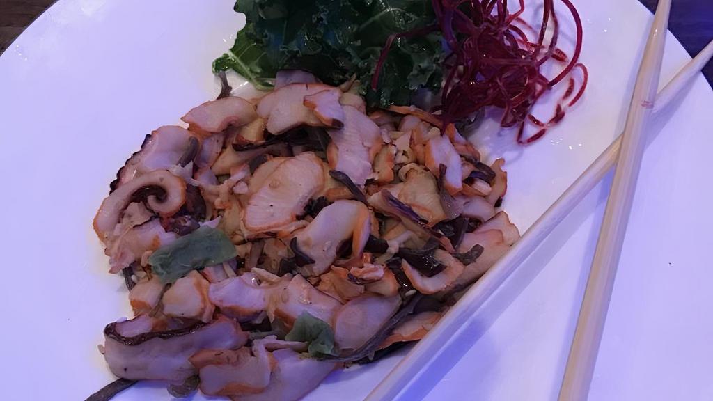 Squid Salad · Marinated cooked squid with mixed Japanese vegetable.