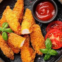 Breaded Chicken Fingers  · 5 pieces of country-breaded, tender, juicy, all-white chicken breast strips cooked to perfec...