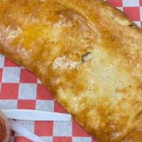 Large Cheese Calzone · Mozzarella cheese, ricotta, & parmesan cheese.