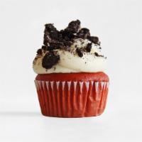 Roxy · Red Velvet Cake with Cream Cheese Icing and topped with Crushed Oreos.