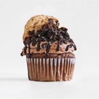 Death By Chocolate · Triple Chocolate Cake with Chocolate Frosting, MIni-Chocolate Chips, Crushed Oreos, Chips Ah...