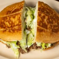 Tortas · Comes with: lettuce, tomato, sour cream, beans, avocado, and cheese (lechuga, tomate, crema,...