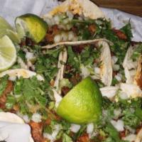 Fried Whole Tilapia (Mojarra Frita) · Takes 30 to 40 minutes to cook (toma 30 a 40 minutos Para hacer) comes with: beans, rice, to...