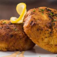 Crab Cake Dinner · One of our house specialties. Two crab cakes packed full of sweet jumbo lump crab meat. Serv...
