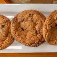 Fresh Baked Cookies · Served with ice cold milk. These take 15 minutes to bake. Please order them with your meal.