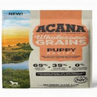 Acana Wholesome Grains Puppy · Our ACANA® food for dogs always goes beyond the 1st ingredient, thoughtfully crafted from st...
