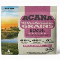 Acana Wholesome Grains Small Breed Recipe (4 Pounds) · Our ACANA® food for dogs always goes beyond the 1st ingredient, thoughtfully crafted from st...