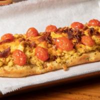 Bacon, Egg & Cheddar · Applewood bacon, scrambled egg, cheddar cheese, and grape tomato.