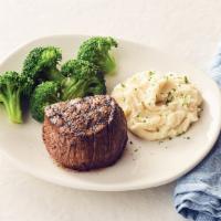 Filet Mignon · 7 oz. USDA seasoned and wood-grilled. 260 cal.