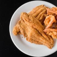 Southern Cat · Catfish dipped in seasoned meal and fried to perfection with two sides of your choice.