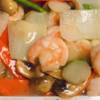 Shrimp With Chinese Vegetable白菜虾 · 